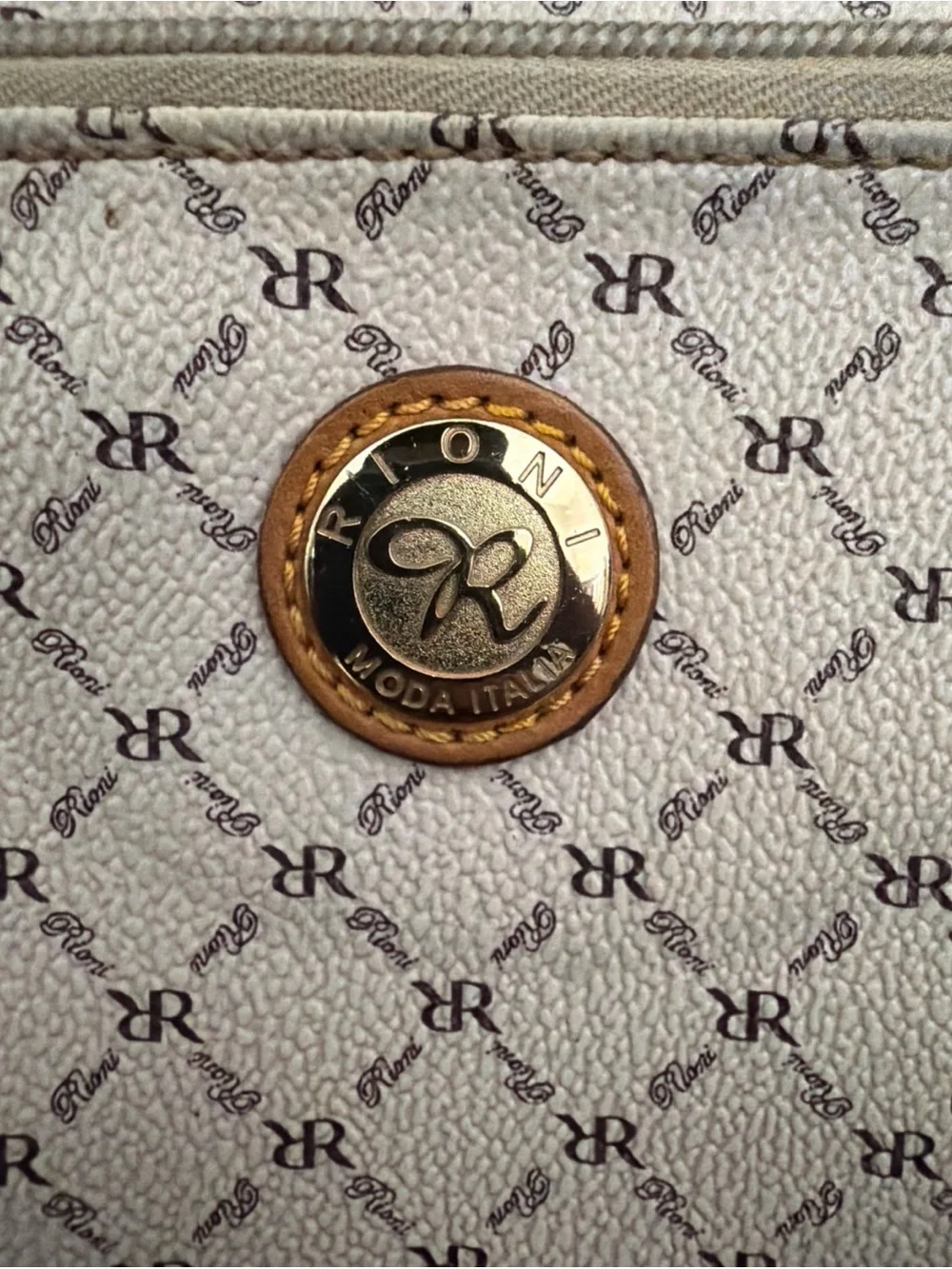 Rioni Signature Natural Dome Handle Bag